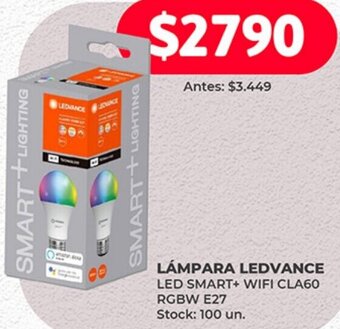 Supermercados Tadicor LÁMPARA LEDVANCE LED SMART+ WIFI CLA60 RGBW E27 oferta