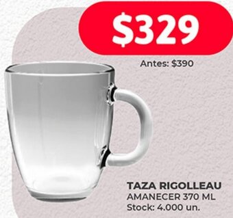Supermercados Tadicor TAZA RIGOLLEAU AMANECER 370 ML oferta