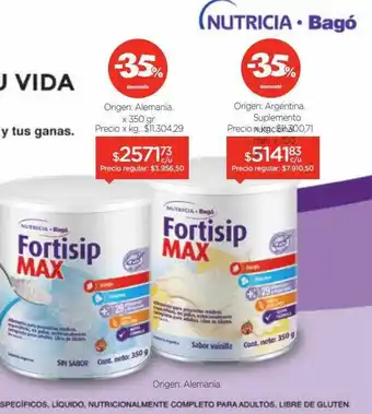 Farmacity Fortisip max oferta
