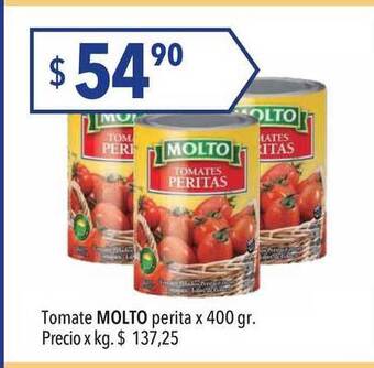Hergo Molto Tomate perita x 400gr oferta