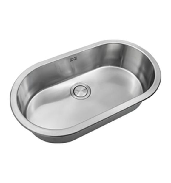 Merlino Pileta bacha cocina johnson simple curve si77 a acero inox 77x43x20cm oferta