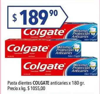 Hergo Colgate Pasta dientes anticaries x 180gr oferta