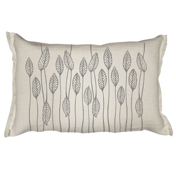 Easy Almohadon rustico 60 x 40 hojas gris v.h.fabrics oferta