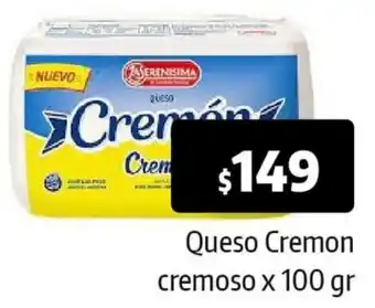 Autoservicio Capo Queso Cremon cremoso x 100 gr oferta