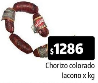 Autoservicio Capo Chorizo colorado lacono x kg oferta
