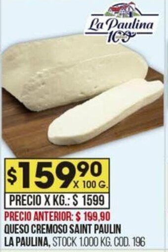 Coto QUESO CREMOSO SAINT PAULIN LA PAULINA oferta