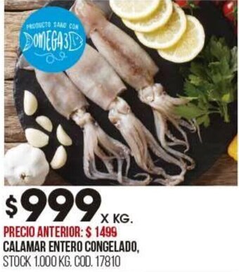 Coto CALAMAR ENTERO CONGELADO oferta