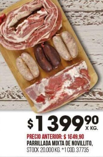 Coto PARRILLADA MIXTA DE NOVILLITO oferta