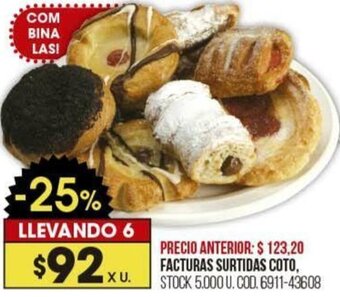 Coto FACTURAS SURTIDAS COTO oferta