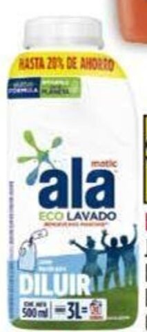 Coto JABON LIQUIDO PARA LAVAR LA ROPA PARA DILUIR ALA MATIC, BOT. X 500 ML. oferta