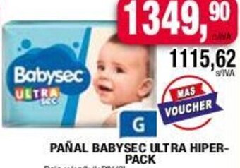Maxiconsumo PAÑAL BABYSEC ULTRA HIPER-PACK oferta