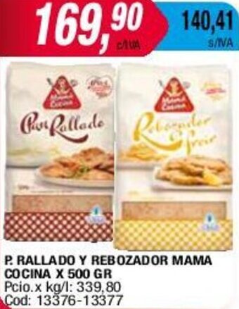 Maxiconsumo P. RALLADO Y REBOZADOR MAMA COCINA X 500 GR oferta