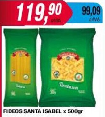 Maxiconsumo FIDEOS SANTA ISABEL x 500gr oferta