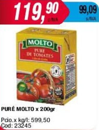 Maxiconsumo PURÉ MOLTO x 200gr oferta