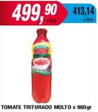 Maxiconsumo TOMATE TRITURADO MOLTO x 980 gr oferta