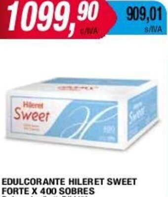 Maxiconsumo EDULCORANTE HILERET SWEET FORTE X 400 SOBRES oferta
