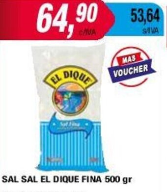 Maxiconsumo SAL SAL EL DIQUE FINA 500 gr oferta