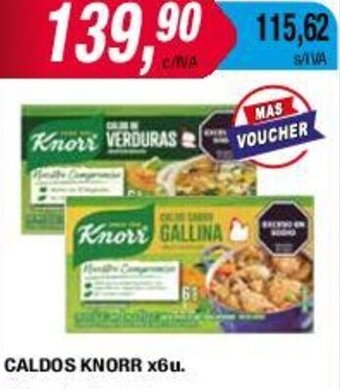 Maxiconsumo CALDOS KNORR x6u. oferta