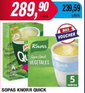 Maxiconsumo SOPAS KNORR QUICK oferta