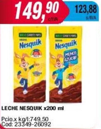 Maxiconsumo LECHE NESQUIK x200 ml oferta