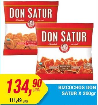 Maxiconsumo BIZCOCHOS DON SATUR X 200gr oferta