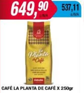 Maxiconsumo CAFÉ LA PLANTA DE CAFÉ X 250gr oferta