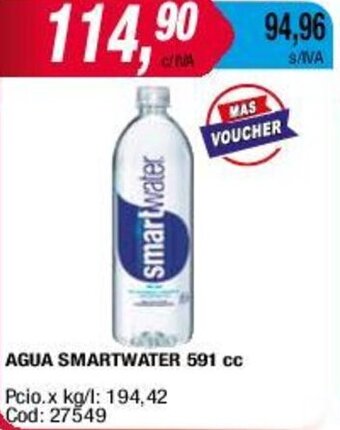 Maxiconsumo AGUA SMARTWATER 591 cc oferta