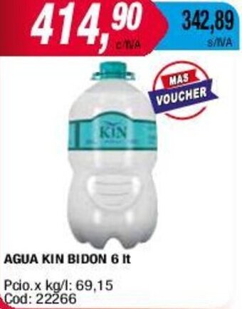 Maxiconsumo AGUA KIN BIDON 6 It oferta
