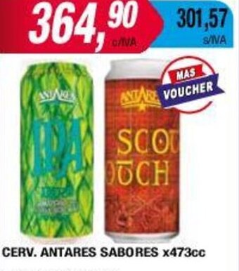 Maxiconsumo CERV. ANTARES SABORES X473cc oferta
