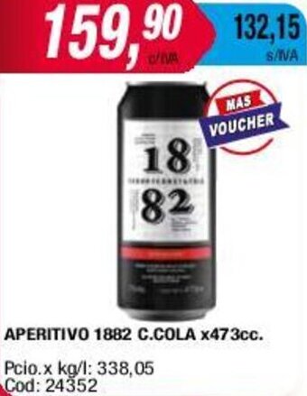 Maxiconsumo APERITIVO 1882 C.COLA x473cc. oferta