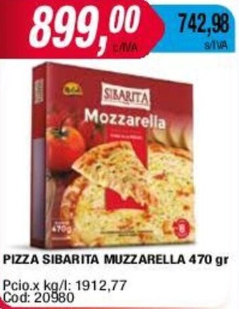 Maxiconsumo PIZZA SIBARITA MUZZARELLA 470 gr oferta