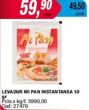 Maxiconsumo LEVADUR MI PAN INSTANTANEA 10 gr oferta