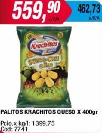 Maxiconsumo PALITOS KRACHITOS QUESO X 400gr oferta