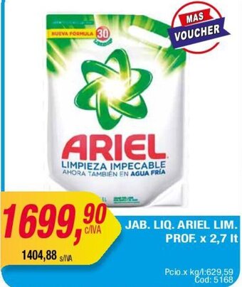 Maxiconsumo JAB. LIQ. ARIEL LIM. PROF. x 2,7 It oferta