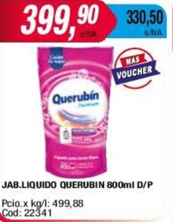 Maxiconsumo JAB.LIQUIDO QUERUBIN 800ml D/P oferta