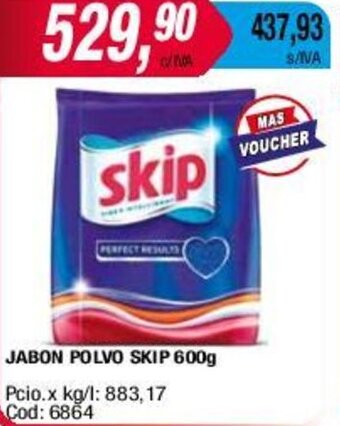 Maxiconsumo JABON POLVO SKIP 600g oferta
