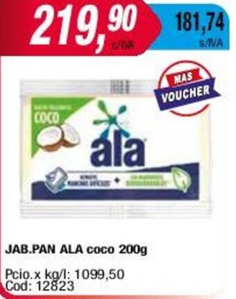 Maxiconsumo JAB.PAN ALA coco 200g oferta