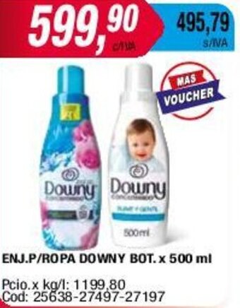 Maxiconsumo ENJ.P/ROPA DOWNY BOT. x 500 ml oferta