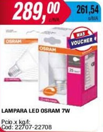 Maxiconsumo LAMPARA LED OSRAM 7W oferta
