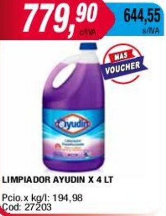 Maxiconsumo LIMPIADOR AYUDIN X 4 LT oferta