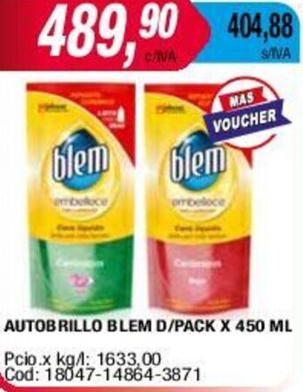 Maxiconsumo AUTOBRILLO BLEM D/PACK X 450 ML oferta