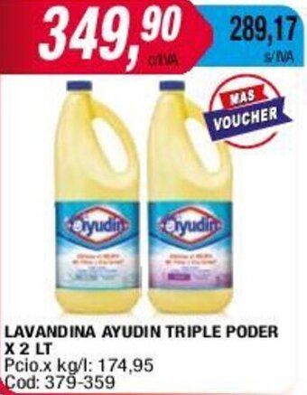Maxiconsumo LAVANDINA AYUDIN TRIPLE PODER X 2 LT oferta