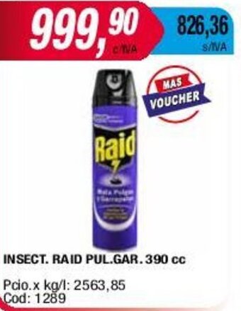 Maxiconsumo INSECT. RAID PUL.GAR. 390 cc oferta
