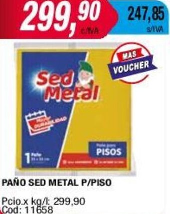 Maxiconsumo PAÑO SED METAL P/PISO oferta