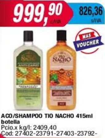 Maxiconsumo ACO/SHAMPOO TIO NACHO 415ml botella oferta