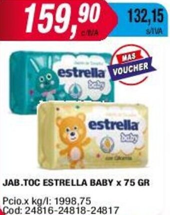 Maxiconsumo JAB.TOC ESTRELLA BABY x 75 GR oferta