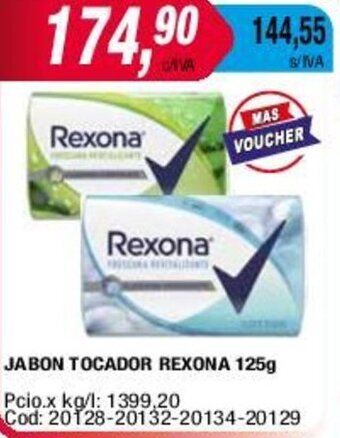 Maxiconsumo JABON TOCADOR REXONA 125g oferta