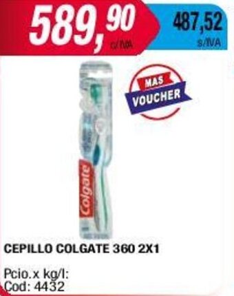 Maxiconsumo CEPILLO COLGATE 360 2X1 oferta