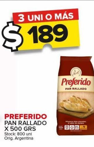 Carrefour Maxi Pan rallado preferido x 500g oferta