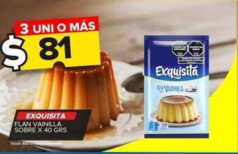 Carrefour Maxi Flan exquisita vainilla 40g oferta